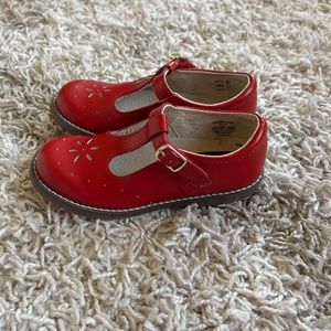 Footmates Red shoes size 11 toddler girls